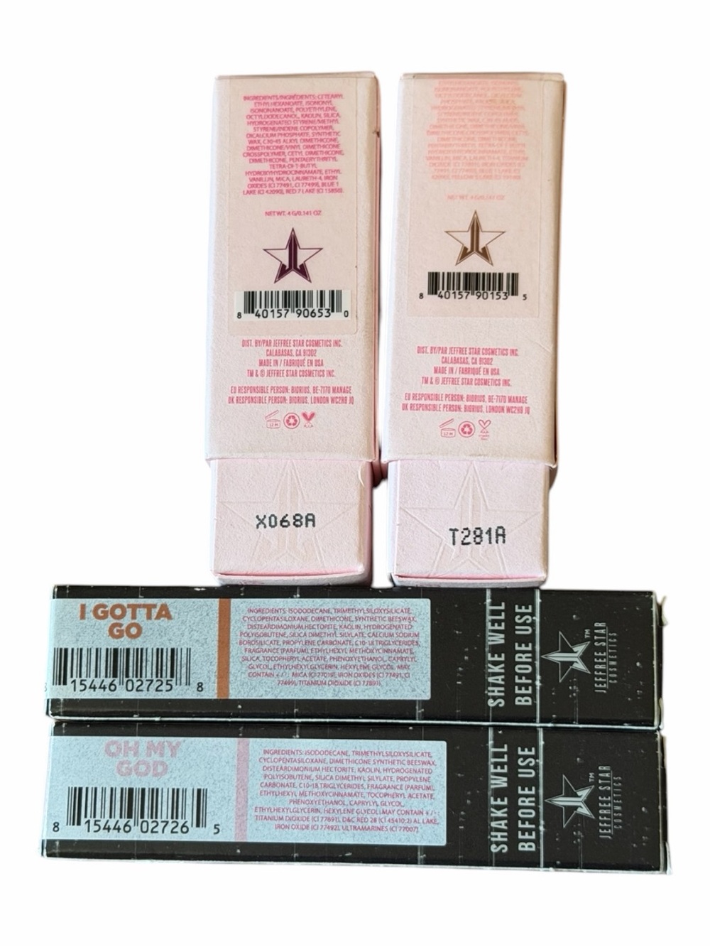Jeffree Star Lipstick Bundle Mixed Shades Velour Liquid Velvet Trap Lipstick Lot - Picture 2 of 16